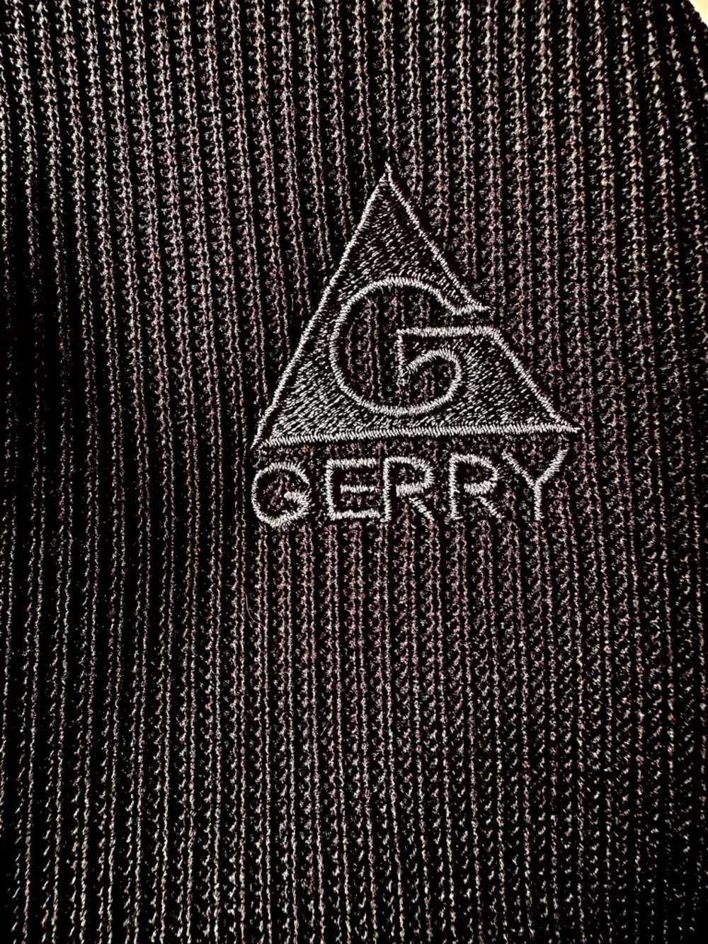 Gerry Weber Men’s‎ Black Heavy Waffle Knit Fleece Lined Zip Up Jacket Large EUC